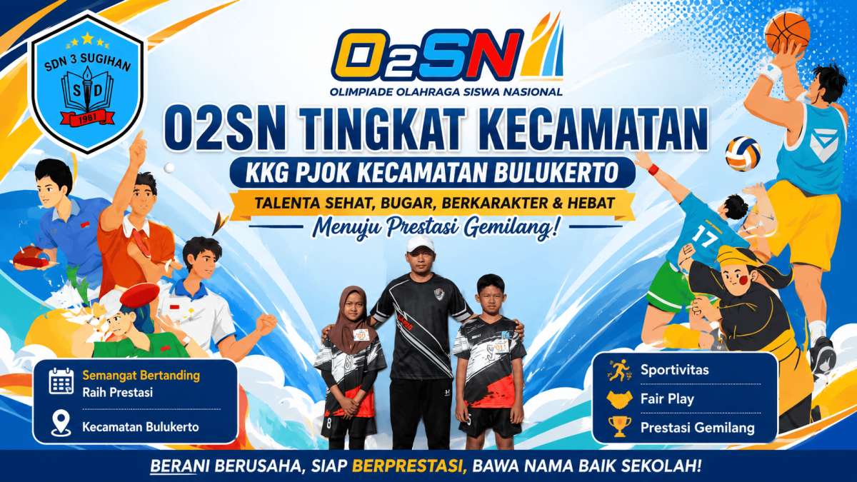 O2SN Tingkat Kecamatan: Muhammad Dzaky Al Ghifari dan Azalea Belva Aliyah Wakili SD Negeri 3 Sugihan pada Cabang Atletik