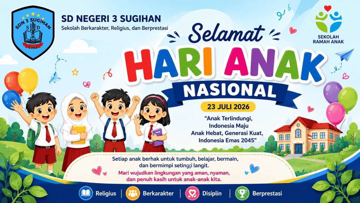 Upacara Peringatan Hari Anak Nasional 2026: Wujud Komitmen SD Negeri 3 Sugihan dalam Mewujudkan Sekolah Ramah Anak